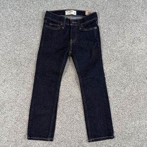 Abercrombie Kids Girls Skinny Fit Stretch Dark Wash Denim Jeans Size 5/6 NEW